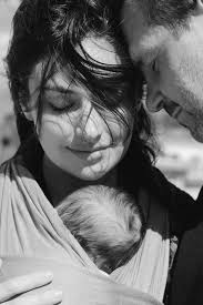 Family photo session with newborn