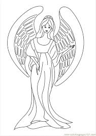 Angel was created by olivier cresp and yves de chirin. Christmas Angel Coloring Pages Coloring Library