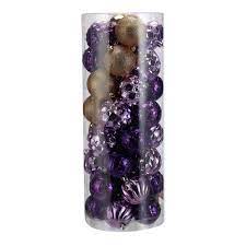 See more ideas about xmas ornaments, christmas ornaments, christmas crafts. Holiday Time Shatterproof Christmas Tree Ornaments 50 Count Purple Gold And Lilac Walmart Com Walmart Com