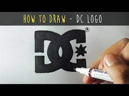 How To Draw A Cartoon - Dc Shoes Logo (Tutorial Step By Step) - Youtube