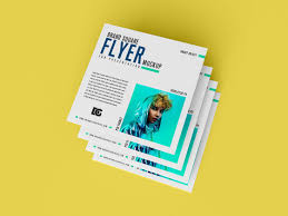 Free Brand Square Flyer Mockup Flyer Mockup Flyer Business Cards Creative Templates