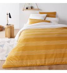 Housse De Couette Pur Coton Horizon La Redoute Interieurs Jaune Le Bhv Marais Cotton Duvet Cover Cotton Duvet Duvet Covers
