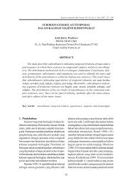 Pengertian, ciri, syarat, unsur, struktur, dan contoh. Pdf Subordinator Relasi Temporal Dalam Kalimat Majemuk Bertingkat