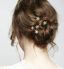 New Wedding Hairstyles To Try Modwedding Sparkly Hair Accessories Floral Hair Pins Hair Accessories