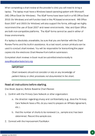 Asap Chart Review Instructions For Emr Based Charts Pdf
