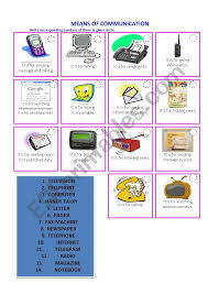Means Of Communication Worksheet Means Of Communication Communication Activities Communication