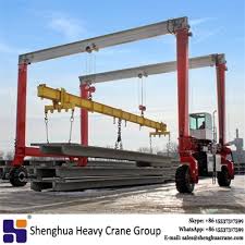 Site of the mail account. 60 Ton Mobile Highway Straddle Carrier Crane Machine By Shenghua Heavy Crane Group Made In China
