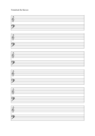 Ein plakat im klassenzimmer oder poster im unterrichtsraum. Leere Notenblatt Vorlage Fur Klavier Und Keyboard Notenblatt Note Klavierspielen Lernen