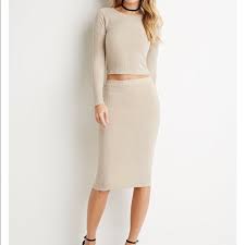 Check spelling or type a new query. Forever 21 Skirts Ribbed Knit Pencil Skirt Set Poshmark