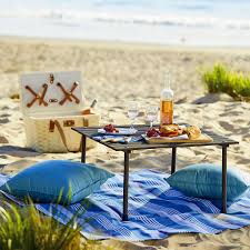 Comfortable, soft, spacious, portable, waterproof and durable, a picnic blanket is always a trusty companion. Table In A Bag Reviews Crate And Barrel