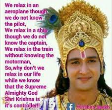 We Can Let Go Of Any Worries And Put Them In His Care But We Need To Work Hard And At The Same Time Radha Krishna Love Quotes Krishna Love Radha