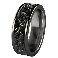 Black Celtic Wedding Bands Titanium Rings For Men Titanium Wedding Rings Black Titanium Ring