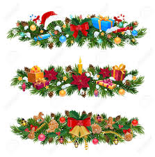 Home holiday shop party supplies buy online & pick up in stores all delivery options same day delivery include out of stock autumn christmas easter fall halloween hanukkah july 4th spring st. Christmas Garlands With Gifts Xmas Bells And Red Ribbon Bows Royalty Free Cliparts Vectors And Stock Illustration Image 132764562