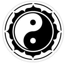 Yin Yang Lotus Sticker By Anne Mathiasz Yin Yang Lotus Yin Yang Yin