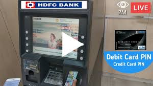 Hdfc credit card atm pin number forgot. How To Set Hdfc Atm Debit Card Pin Live Set Hdfc New Atm Card Pin Youtube
