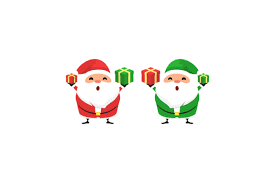 Download Christmas Santa Vector Illustration Set Graphic By 1tokosepatu Creative Fabrica SVG Cut Files