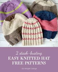 How to loom knit an easy bulky rib stitch hat supplies mostly used kk loom: 2 Stash Busting Knitted Hat Patterns An Oregon Cottage Easy Knit Hat Knitted Hats Hat Knitting Patterns