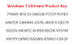 Windows 7 Product Key Sticker