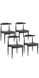 The structure and guardrail are powder coating Amazon Com Yaheetech Iron Metal Dining Chairs Stackable Side Chairs Tolix Bar Chairs With Back Indoor Outdoor Classic Chic Industrial Vintage Bistro Cafe Trattoria Kitchen Gun Metal Set Of 4 Furniture Decor