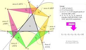 Geometry Problem 115 Triangle Area Excircles Teaching School College Math Education Geometry Problems Math Tutorials Math Methods
