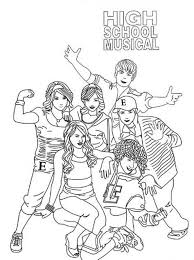 Houses and mushroom free digi's. High School Musical Coloring Pages Learny Kids