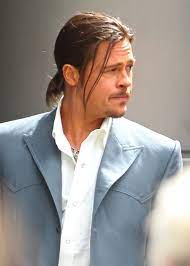 Ranking The 14 Best Man Buns In Hollywood Brad Pitt Brad Pitt Long Hair Long Hair Styles Men