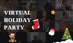 With members of your household under a hot lamp in a pub garden; 22 Virtual Christmas Party Ideas In 2020 Holidays