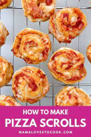 Easy And Delicious Pizza Scrolls Recipe Delicious Pizza Pizza Pinwheels How To Make Pizza