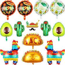 Get it as soon as wed, jul 28. Buy Fiesta Theme Party Decoration Supplies Mexico Taco Llama Cactus Avocado Jumbo Mylar Foil Balloons For Cinco De Mayo Taco Bout A Party Luau Party Mexican Theme Decorations Birthday Baby Shower Decor