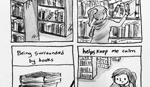  21 Gambar Kartun Kutu Buku 10 Ilustrasi Ini Gambarkan Nikmatnya Hidup Jadi Kutu Buku Download Gilaqq Unik Ternyata Punya Kekasih Kutu Kutu Buku Kartun Buku