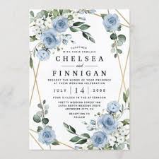 It took the wedding industry by storm with it's romance and elegance appeal. Dusty Blue Wedding Invitations Swan Shore