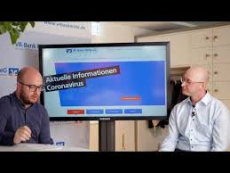 Zeptejte se nás, co se týče vašich peněz. Coronavirus Vr Bank Mitte Eg