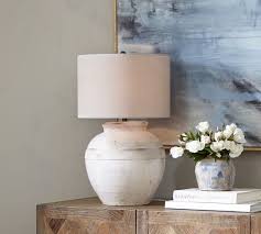 Desk lamps with led lighting. White Ceramic Table Lamp Base Online Shopping