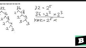 Atau untuk lebih mudah dipahami, jika dalam bentuk operasi himpunan maka irisan kedua faktor tersebut adalah: Fpb Dari 36 Dan 48 Masnurul