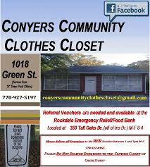 Conyers Community Clothes Closet Home Facebook