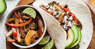 Cook for a couple of mins more until the spices become aromatic, then add half the lime juice and season. Fajita Veggies Vegetarian Fajitas 20 Min The Live In Kitchen