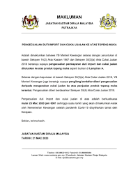 Panduan pengilangan dan import / eksport Melakafm Pengecualian Duti Import Dan Cukai Jualan Ke Facebook