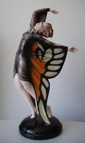 Demetre chiparus | 'actress', a cold painted and silvered bronze and ivory figure, circa 1925. Rare Austrian Goldscheider Art Deco Figurine By Lorenzl C 1930 S Art Deco Period Art Deco Sculpture Art Deco Architecture