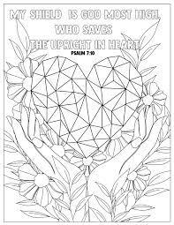 Gallery wraps are printed on canvas that is stretched. Psalm 7 10 Coloring Pages For Adults 1 Printable Coloring Etsy