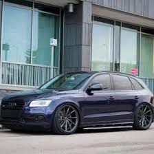 Audi Q5 Looking Menacing Being Blacked Out And Sitting On Bronze Custom Wheels Carid Com Gallery Audi Q5 Audi Street Racing Cars