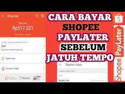 Cara melunasi shopee paylater sekaligus 2021 sebelum jatuh tempo august 1, 2021 2 min read jika sobat mempunyai cicilan shopee paylater dan ingin melunasinya sekaligus sebelum jatuh tempo maka sobat bisa ikuti cara berikut jika belum mengetahuinya. Cara Bayar Shopee Paylater Sebelum Jatuh Tempo Youtube