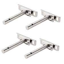Yumore folding shelf bracket 3. Uxcell 4pcs Invisible Floating Shelf Brackets Adjustable Blind Shelf Floating Support Brackets Concealed Mount For Home Wall Diy Brackets Aliexpress