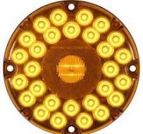 7 inch Round Transit LED Turn Signal Light, 31 Diode, Amber #STL90AB