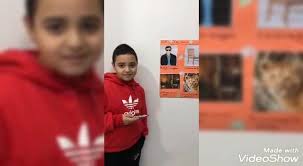 Kasem Halal, a grade 2 student, played the role of the teacher and chose  his friends to participate in his presentation.