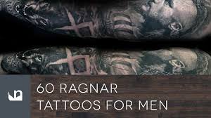 Ragnar lothbrok's head tattoos went from relatively small and simple, to covering almost his entire head (and the nape of his neck). 60 Ragnar Tattoos For Men Youtube
