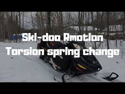 How To Ski Doo R Motion Torsion Spring Change Youtube