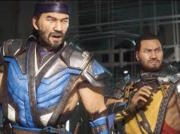 The color palette is white and black. Chwistopher 5 5 Spoilers On Twitter My Fav Scene In Mortal Kombat 11 Is Sub Zero Yelling At His Student Frost Because She Started Talking Shit And Scorpion Doesn T Know What The Fuck