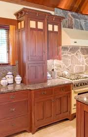 Like shaker, we often use craftsman style cabinets in the kitchen as a bridging style that can be at home in either traditional or modern interpretations. Mission Kitchens Insteading