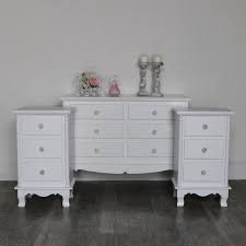 Bedside cabinets, tables and drawers at argos. White Furniture Storage Set Lila Range Melody Maison