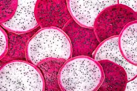 Dragon fruit, hylocereus undatus is carbohydrate and calcium rich fruit which lowers cholesterol, boost immunity, prevent diabetes and support healthy heart. Beautiful Fresh Sliced Red And White Dragon Fruit As Background Stock Photo Picture And Royalty Free Image Image 32255152